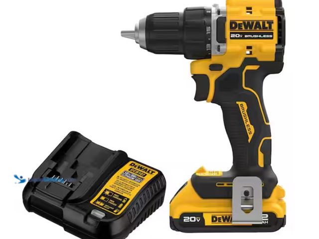 Lot 49-1567919 - DEWALT Atomic 20V Lithium-Ion Cordless Compact 1/2 in. Drill/Driver Kit with 2.0Ah Battery and Charg...