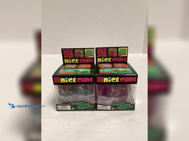 Lot 49-911458 - 2-Pack NeeDoh Nice Cube Super Solid Squish Sensory Toys – Schylling. Includes two NeeDoh Nice Cube s...