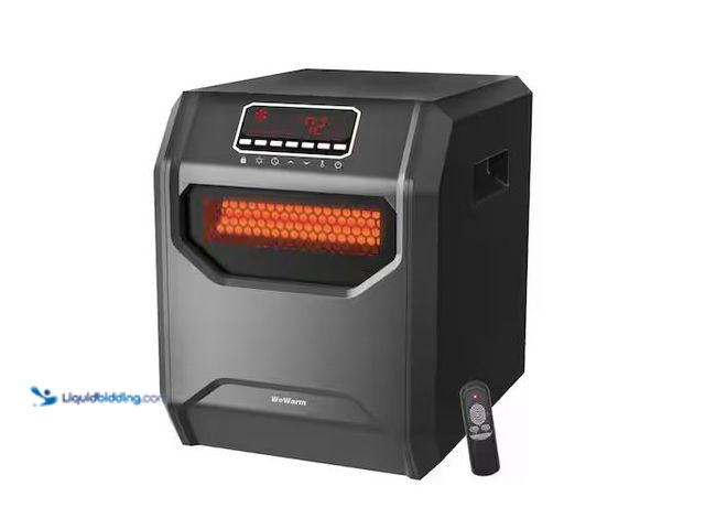 Lot 49-1576696 - We Warm Electric 6 Element Infrared Space Heater Black Plastic Model # HT1013US, Slightly Used, Powe...