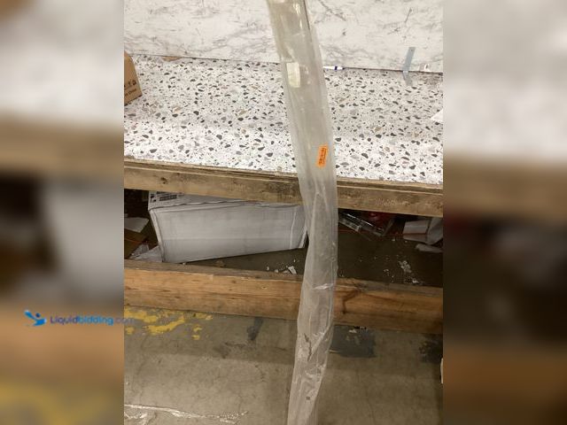 Lot 49-3528086 - Clear Patio Floor Mat. Item is used.