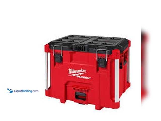 Lot 49-5407090 - Milwaukee PACKOUT 22 in. Modular XL Tool Box. Model # 48-22-8429. Unused