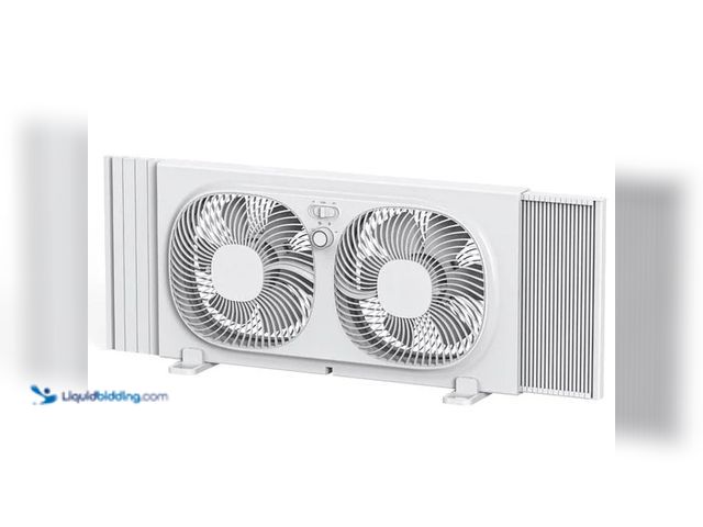 Lot 49-3563647 - Mainstays Twin Window Fan (tested works) Unused