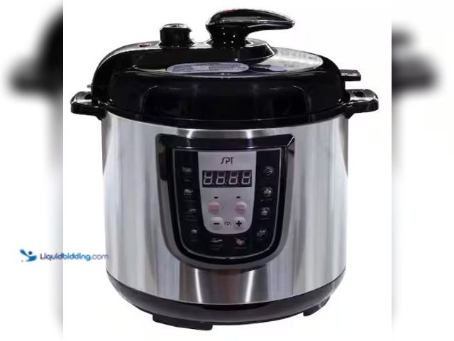 Lot 49-2025280 - SPT 6 Qt. Stainless Steel Electric Pressure Cooker with Built-In Timer, Model # EPC-14D, MSRP $100.9...