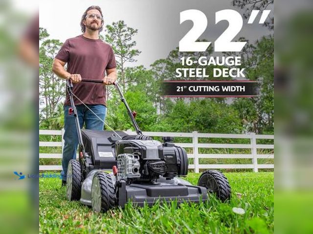 Lot 49-5544551 - 21 in. 140 cc Briggs and Stratton Walk Behind Gas Push Lawn Mower with Height Adjustment NO Mulch Ba...
