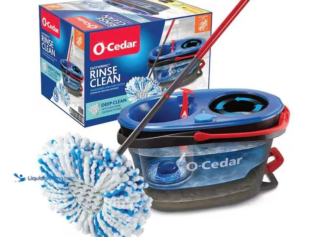 Lot 49-3482698 - O-Cedar RinseClean Deep Clean Microfiber Spin Mop, Clean with Clean Water Model # 174221, Used, No H...