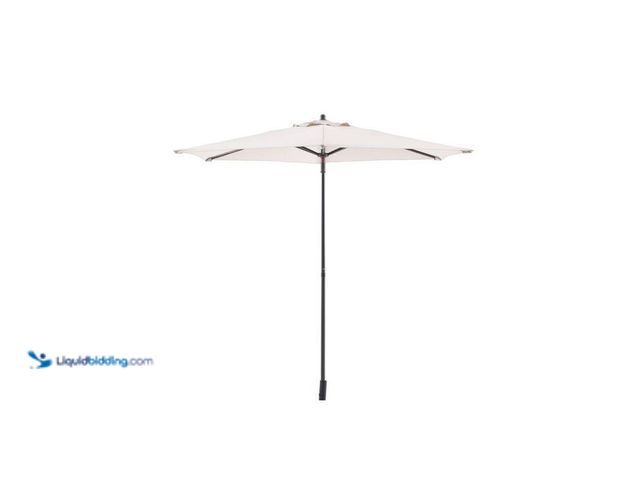 Lot 49-2023193 - StyleWell 7.5 ft. Steel Market Outdoor Patio Umbrella in Putty Beige. Model # UTS00203E-PUTTY. MSRP ...
