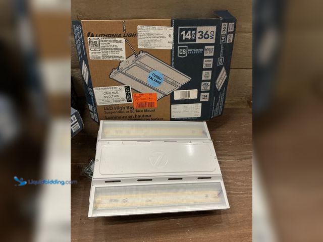 Lot 49-3528518 - Lithonia Lighting Compact Pro LED High Bay Light, Ceiling Lighting Fixture, 18,000 Lumens, 4000K Coo...