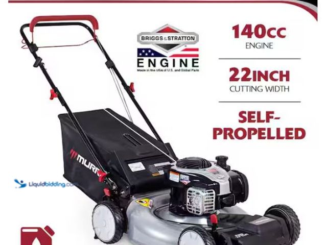 Lot 49-1624643 - Murray 22 in. 140 cc Briggs & Stratton Walk Behind Gas Self-Propelled Lawn Mower with Front Wheel Dr...