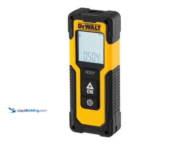 Lot 49-2024503 - DEWALT 100 ft. Laser Distance Measurer. Model # DWHT77100. MSRP $94. Slightly used. Unable to test. ...