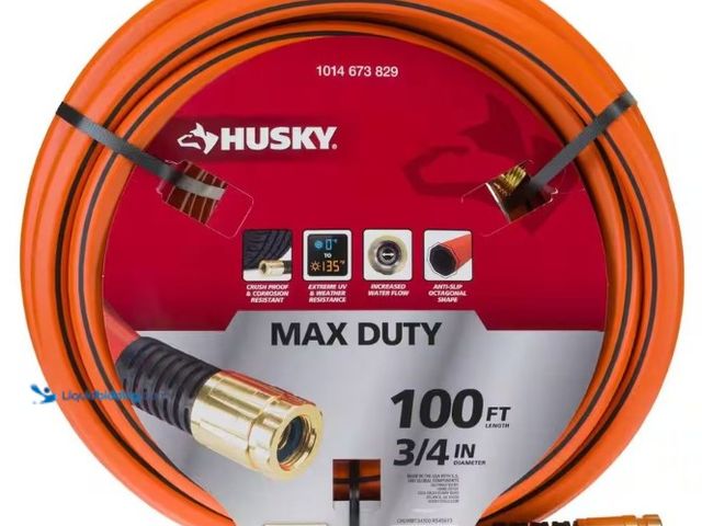 Lot 49-5552210 - Husky 3/4" x 100ft Max Duty Garden Hose, 500PSI, Orange. Model: CHDHMT34100. Unused