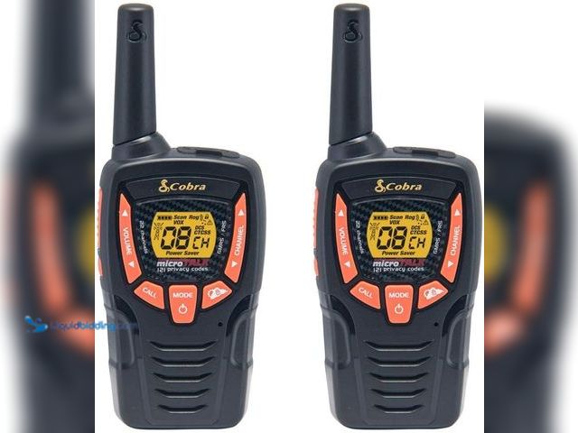 Lot 49-5539695 - Cobra ACXT345 Weather-Resistant Walkie Talkies - Rechargeable, 22 Channels, Long Range 25-Mile Two-W...