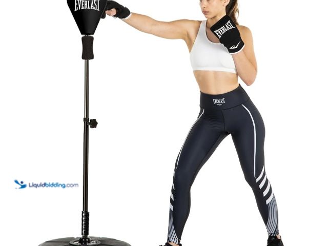 Lot 49-1636832 - Everlast Core Reflex Boxing Bag Model #P00003065, Slightly Used, NOTE: Inner Rod Stuck Inside, Has A...