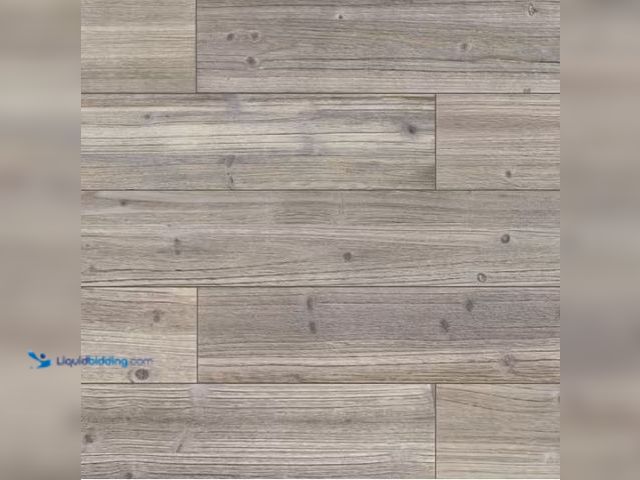 Lot 49-1565906 - sunwings 1/3 in. x 2/5 ft. x 4 ft. Gray and Blue Solid Barn Wood Wall Planks Decorative Wall Panelin...