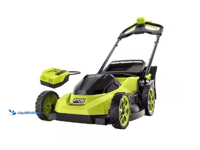 Lot 49-1625890 - RYOBI 40V HP Brushless 20 in. Cordless Electric Battery Walk Behind Self-Propelled Lawn Mower with 6...