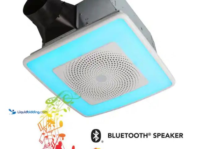 Lot 49-1631358 - Broan-NuTone Sensonic Series 110 CFM Ceiling Bathroom Exhaust Fan with Speaker and Bluetooth Wireles...