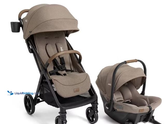 Lot 49-5513042 - Joie Nutmeg Travel System with Mint Infant Car Seat - Maple. Model #T2317AAMPL900. Manufacture Date ...