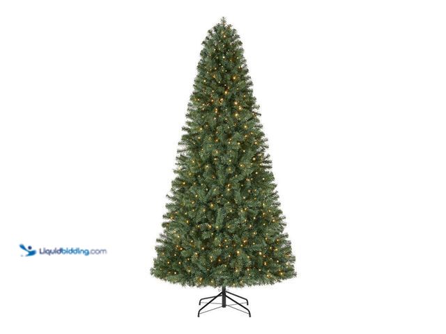 Lot 49-5453633 - Home Accents Holiday 7.5 Ft. Pre-Lit LED Brookside Pine Artificial Christmas. [Model: 850025016582] ...