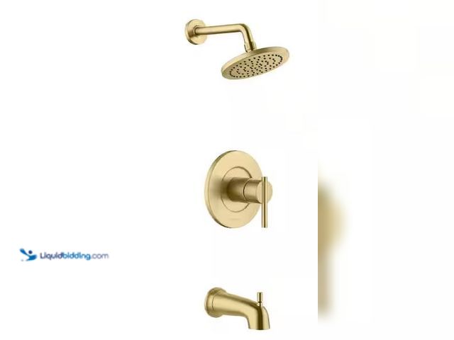 Lot 49-3536729 - Glacier Bay
Dorind Single-Handle 1-Spray Tub and Shower Faucet 1.8 GPM in Matte Gold (Valve Include...