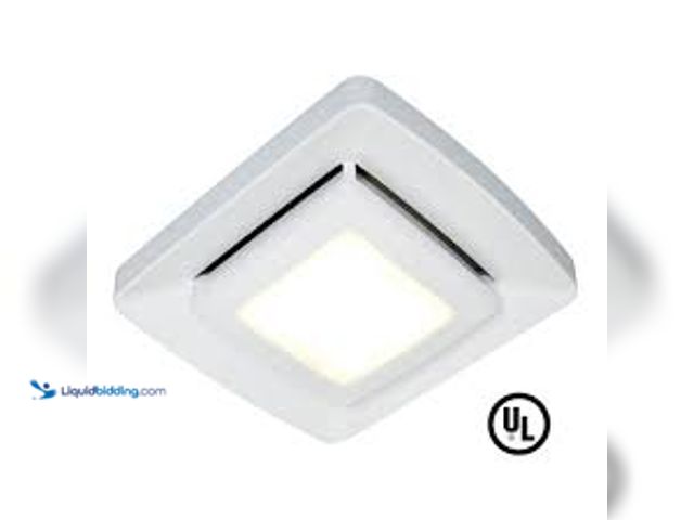 Lot 49-5483366 - Broan-NuTone Quick Installation Bathroom Exhaust Fan Replacement Grille/Cover with LED Light. Model ...