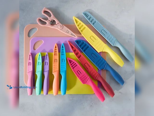 Lot 49-1806739 - AR+Cook 25pc Cutlery Set. Set includes knife sheaths. New in box.