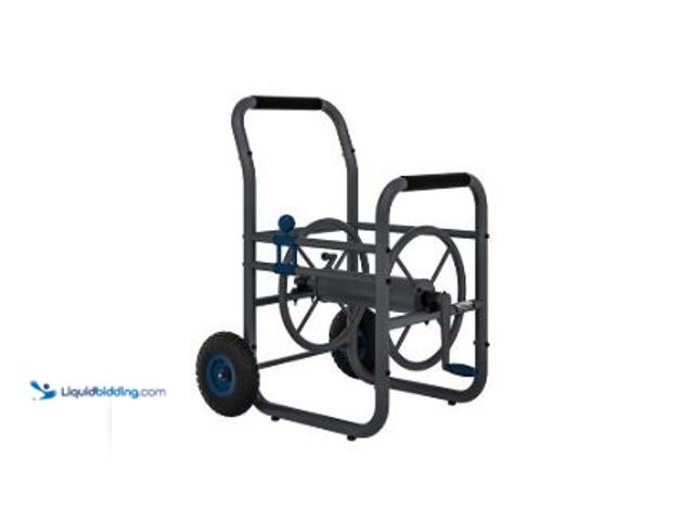 Lot 49-5545831 - 200‑foot Commercial Hose Reel Cart With Powder‑coated Steel And Cushioned Crank, Unused with attachm...