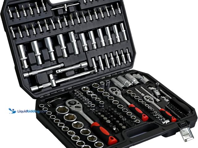 Lot 49-5546150 - Tool Set - Socket and Ratchet Wrench Toolbox, 171pcs Tool Box, Universal Home Car Repair Tool Set, P...
