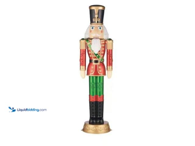 Lot 49-1544900 - Home Accents Holiday 6 ft LED Home Accents Nutcracker, Model # 1009542329, Unused, Factory packed.  ...