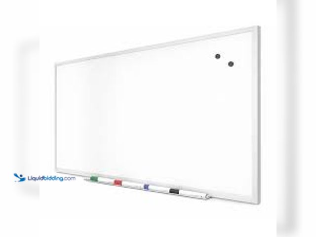 Lot 49-5541878 - 94-1/2 x 39-1/2 White Board (dented) (scuffs and scratches) Unused
