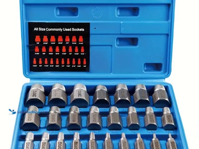 Lot 49-1804148 - New  Screw Extractor Kit, Hexagonal Head Multi-slot Design