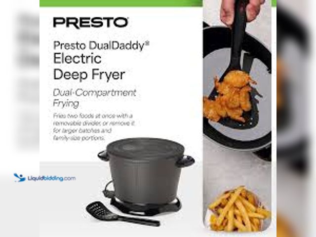 Lot 49-5545195 - Presto 05450 DualDaddy Electric Deep Fryer, Black Unused ASIN B0000DAZ72