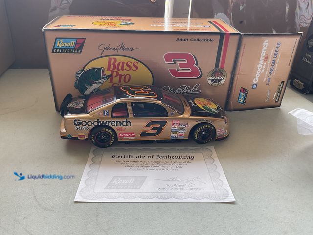 Lot 49-1804515 - DALE EARNHARDT #3 BASS PRO SHOPS 1/18 SCALE DIECAST CAR.