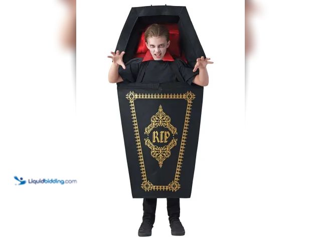 Lot 49-3523642 - Kid's Vampire Casket Costume. Unused