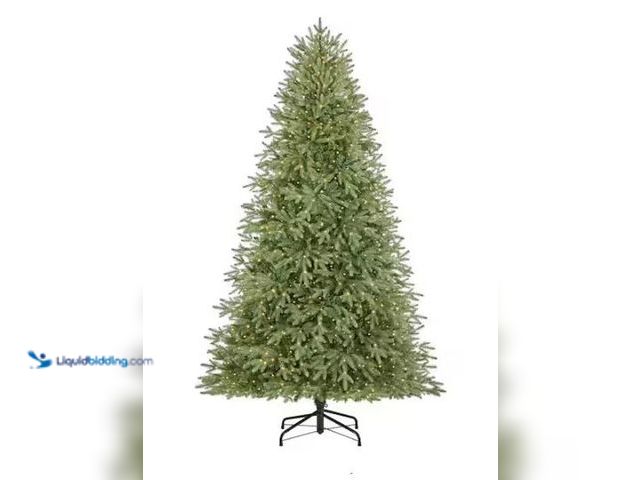 Lot 49-1544881 - Home Accents Holiday 7.5 ft. Dunland Balsam Fir LED Pre-Lit Artificial Christmas Tree T12, Model # 1...