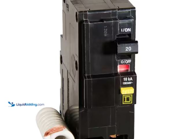 Lot 49-2006564 - Square D QO 20-Amp 2-Pole GFCI Breaker (QO220GFIC), Model # QO220GFIC, Unused, Factory packed.  Ref#...
