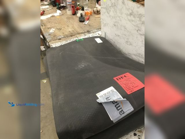 Lot 49-3536626 - Large Leather Rectangular Fabric Floor Mat Item is used, dirty with scuffs