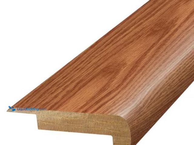 Lot 49-3612853 - PERFORMANCE ACCESSORIES Andel 3/4 in. T x 2-1/8 in. W x 78-3/4 in. L Laminate Stair Nose Molding, Mo...