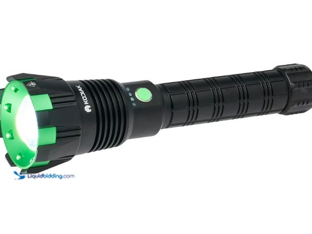 Lot 49-1622942 - Litezall Kodiak Kolossus LED 15000-Lumen Flashlight, Tactical Rechargeable Flashlight with USB-C Pow...