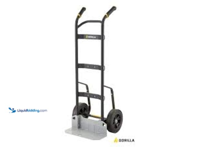 Lot 49-5485793 - Gorilla 1,000 lbs. Capacity Steel Hand Truck with Multi-Grip Power Handle, Wide Load Toe Plate Super...