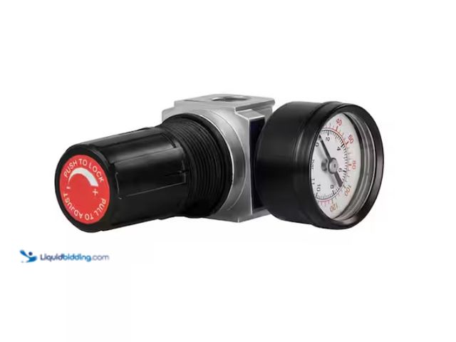 Lot 49-1570225 - Husky High Flow Regulator, Adjust air compressor pressure depending on the tool being used, Ensures ...