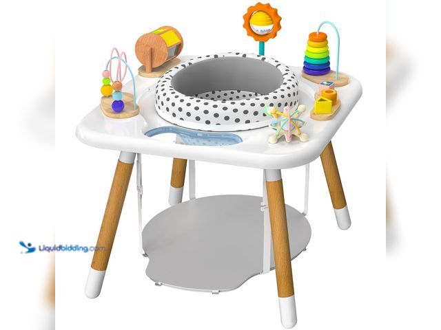 Lot 49-5477963 - Kizfarm 3-Stage Baby Activity Center, Montessori-Inspired Design, 7 Interactive Toys with Teether, E...