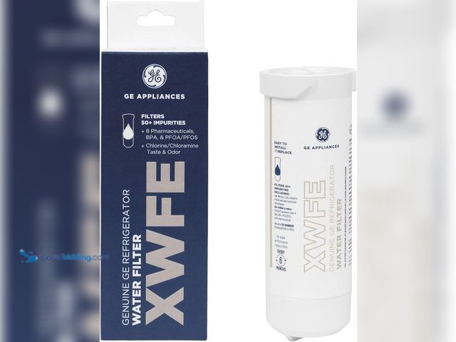 Lot 49-5413552 - GE XWFE Refrigerator Water Filter, Genuine Replacement Filter, Certified to Reduce Lead, Sulfur, and...