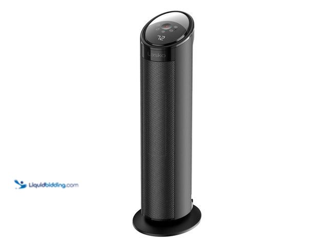 Lot 49-5484664 - Lasko
1500W 22 in. Black Indoor Electric Tower Ceramic Forced Air Ceramic Space Heater with Child L...