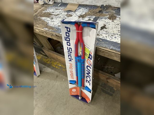 Lot 49-5546025 - New Bounce Pogo Stick for Ages 9 and Up, 80 to 160 Lbs, pro sport edition - Blue and Red New