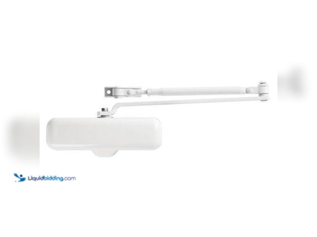 Lot 49-5572413 - Universal Hardware Heavy-Duty White Residential Door Closer. Model # UH4007. Unused