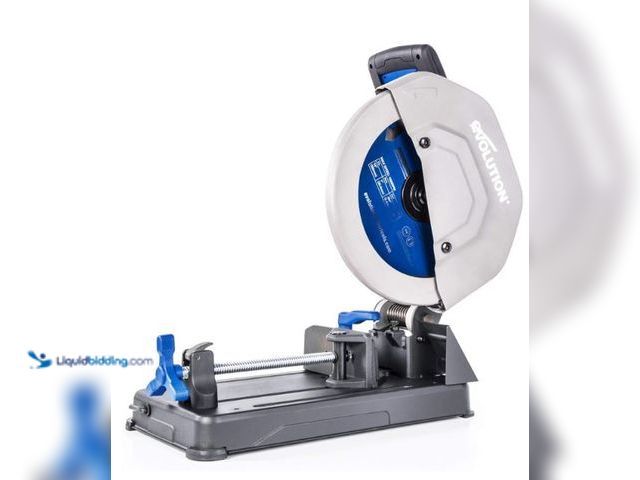 Lot 49-1544225 - Evolution S355CPSL – Heavy Duty 14 Inch Metal Cutting Chop Saw W/ 14 Inch Carbide-Tipped Blade | Dry...