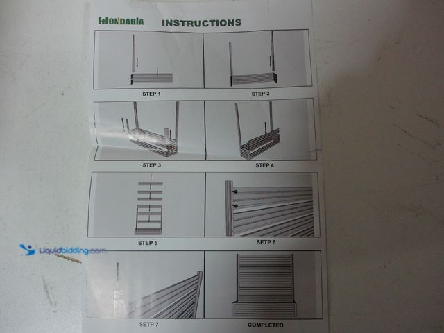 Lot 49-1555583 - Hondaria Vertical Screen Planter Bed - Raised Garden Box with Trellis for Climbing Plants Brown, Mod...
