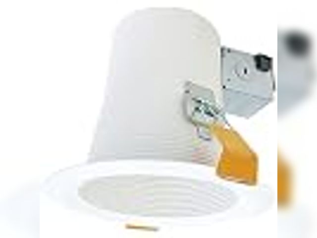 Lot 49-5543884 - HALO CEZ6125E26WBICAT Lamp-Based Direct Mount Recessed Light Canless EZ-Trim 6 inch White, Model #CE...