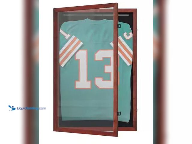 Lot 49-1569287 - Carnegy Avenue Banks Mahogany Display Case with Solid Pine Wood Frame, UV Treated Acrylic Window, Ve...