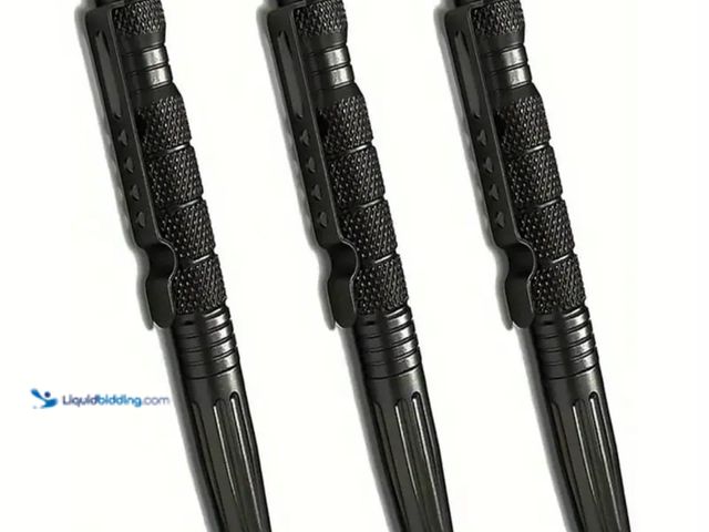Lot 49-1805052 - Black tactical ink pen/Car Window Breakers.