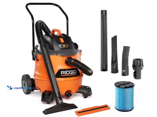 Lot 49-1576880 - RIDGID 16 Gal. 6.5 Peak HP NXT Shop Vacuum Wet Dry Vac with Cart, Fine Dust Filter, Hose and Accesso...